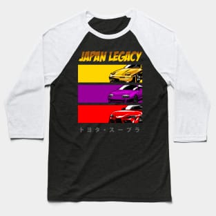 Toyota Supra Compilation Baseball T-Shirt